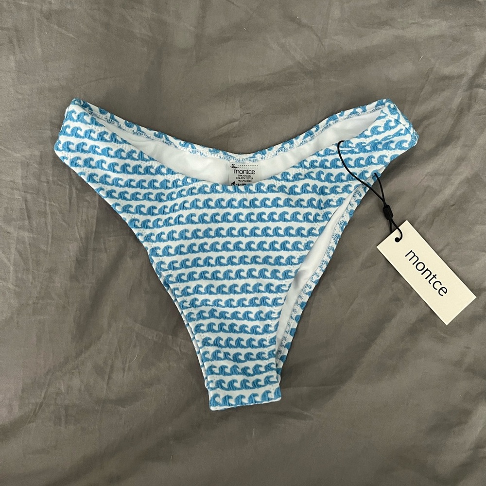Top and Bottom Montce Wave Repeat bikini *SET* - Elany Top and Lulu Bottom - XS - Picture 3 of 10